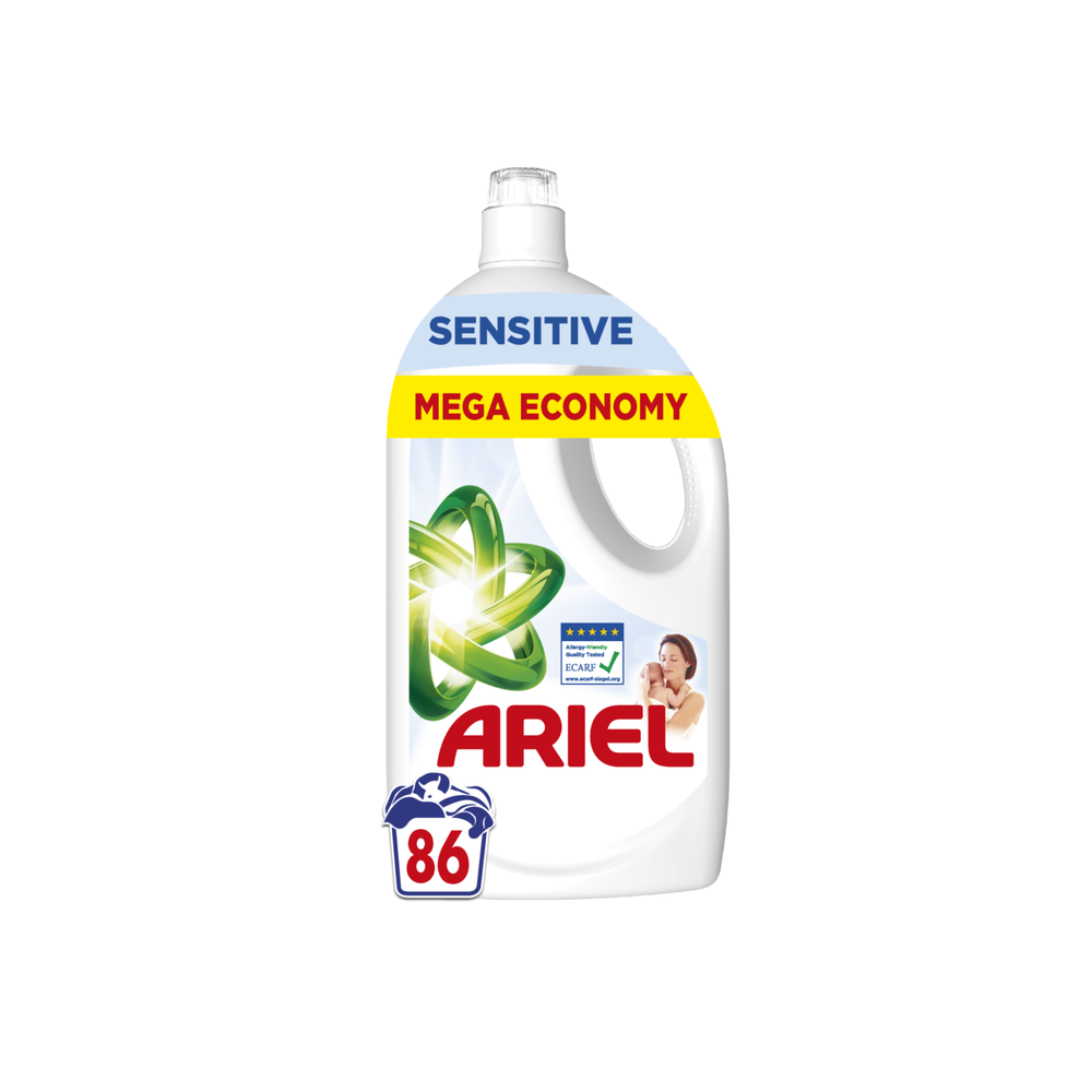 Ariel-Liquid-Detergent-Sensitive-86-Washes-3-87L Ariel-Liquid-Detergent-Sensitive-86-Washes-3-87L