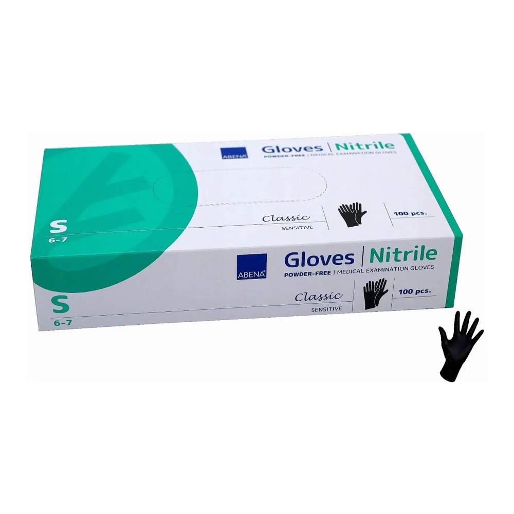 Kindad-nitriil-must. Kindad-nitriil-must.